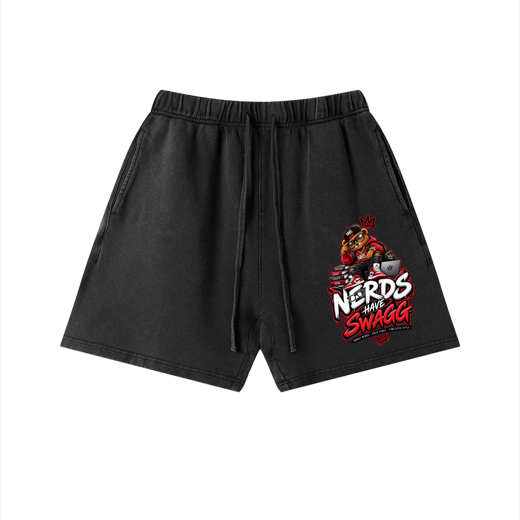 Unisex Vintage Wash Cotton Shorts