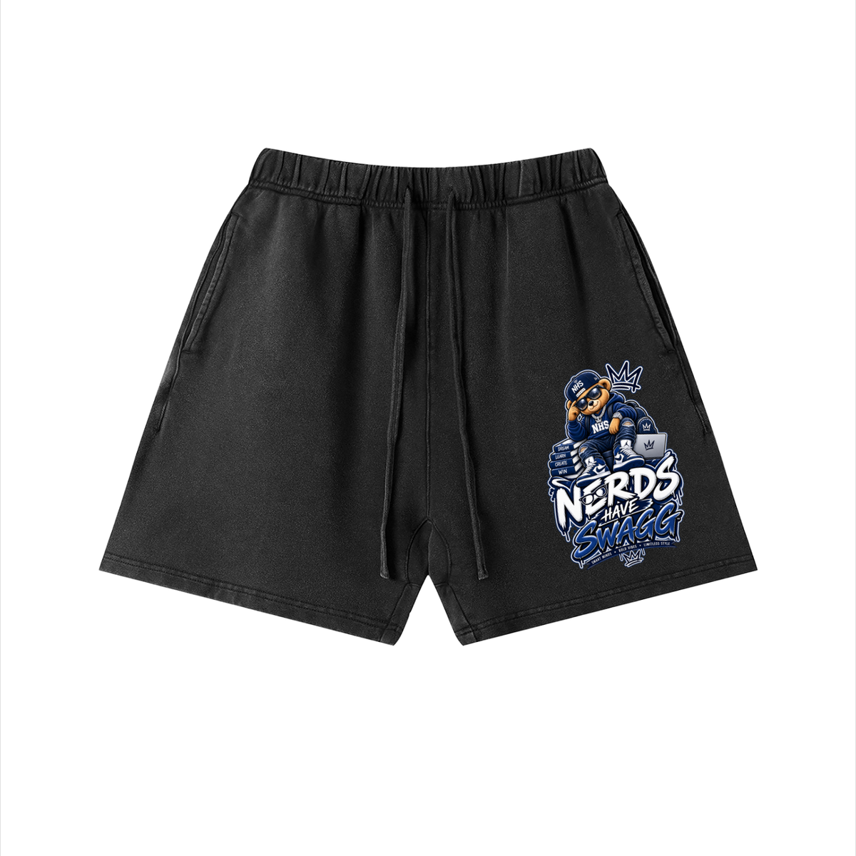 Unisex Vintage Wash Cotton Shorts